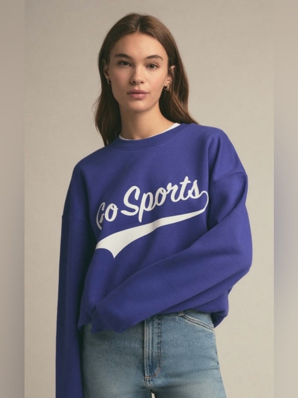 FAVORITE DAUGHTER Go Sports sweatshirt, size Large